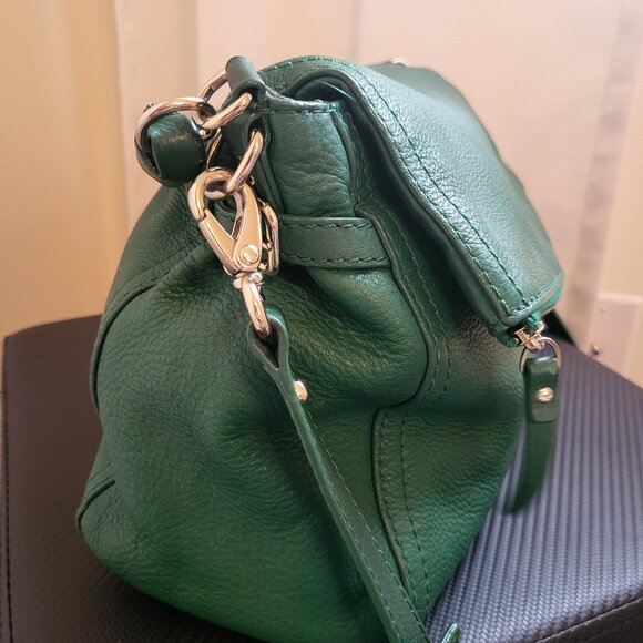 Kate Spade Cobble Hill Forest Green leather Shoulder Bag Little Minka - Picture 4 of 8